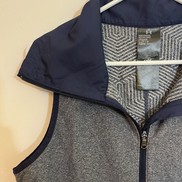 Under Armour Women's M Vest Cold Gear Blue Full Zip Pockets - Picture 4 of 9
